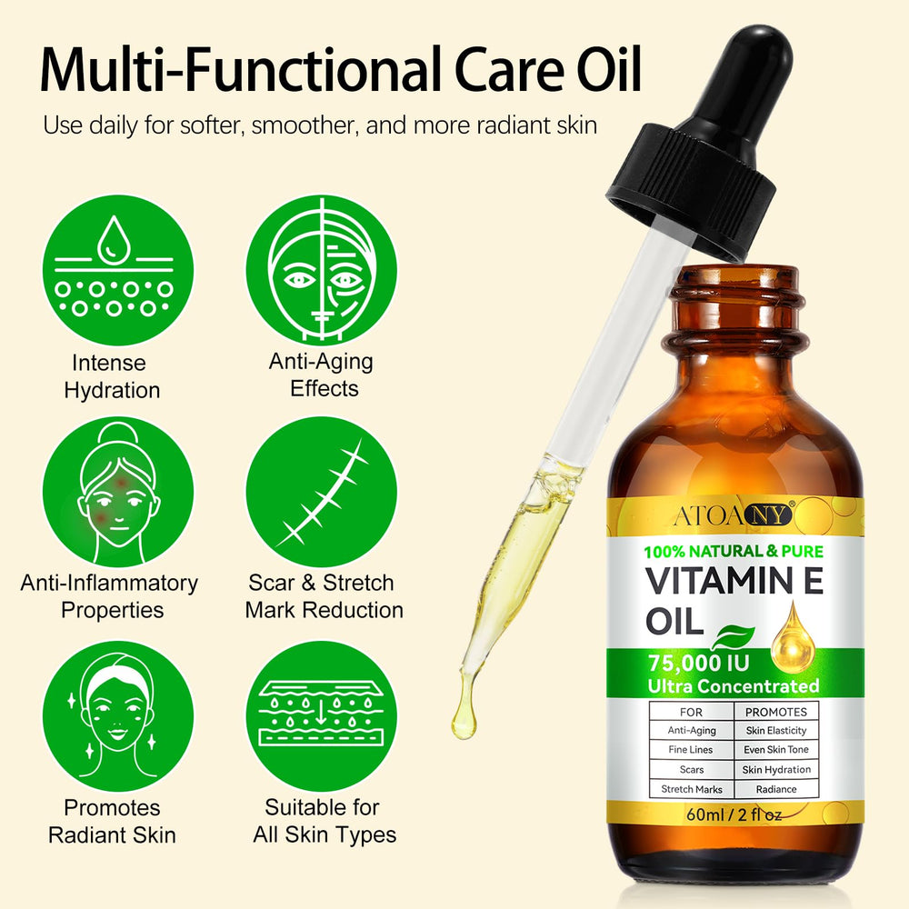 Flasture Vitamina E, aceite para cicatrices, tono más uniforme
