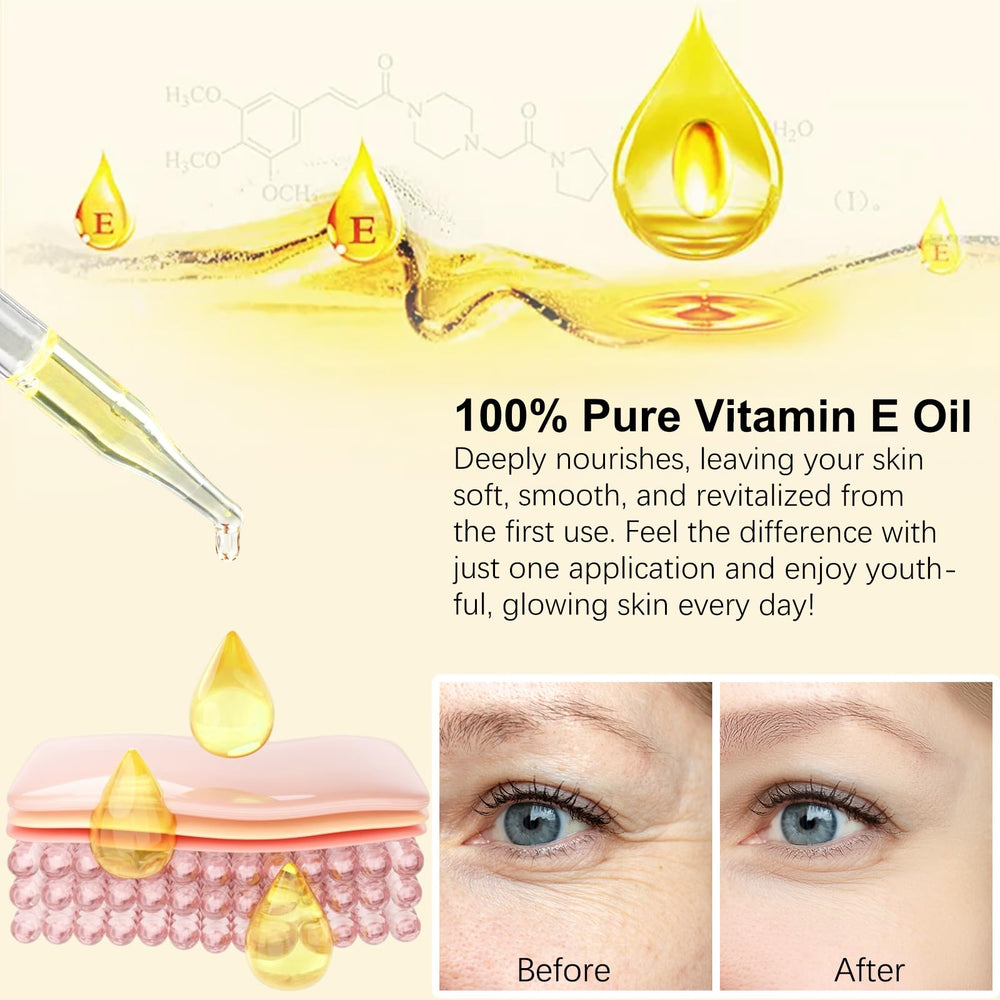 Flasture Vitamina E, aceite corporal ligero y de absorción rápida