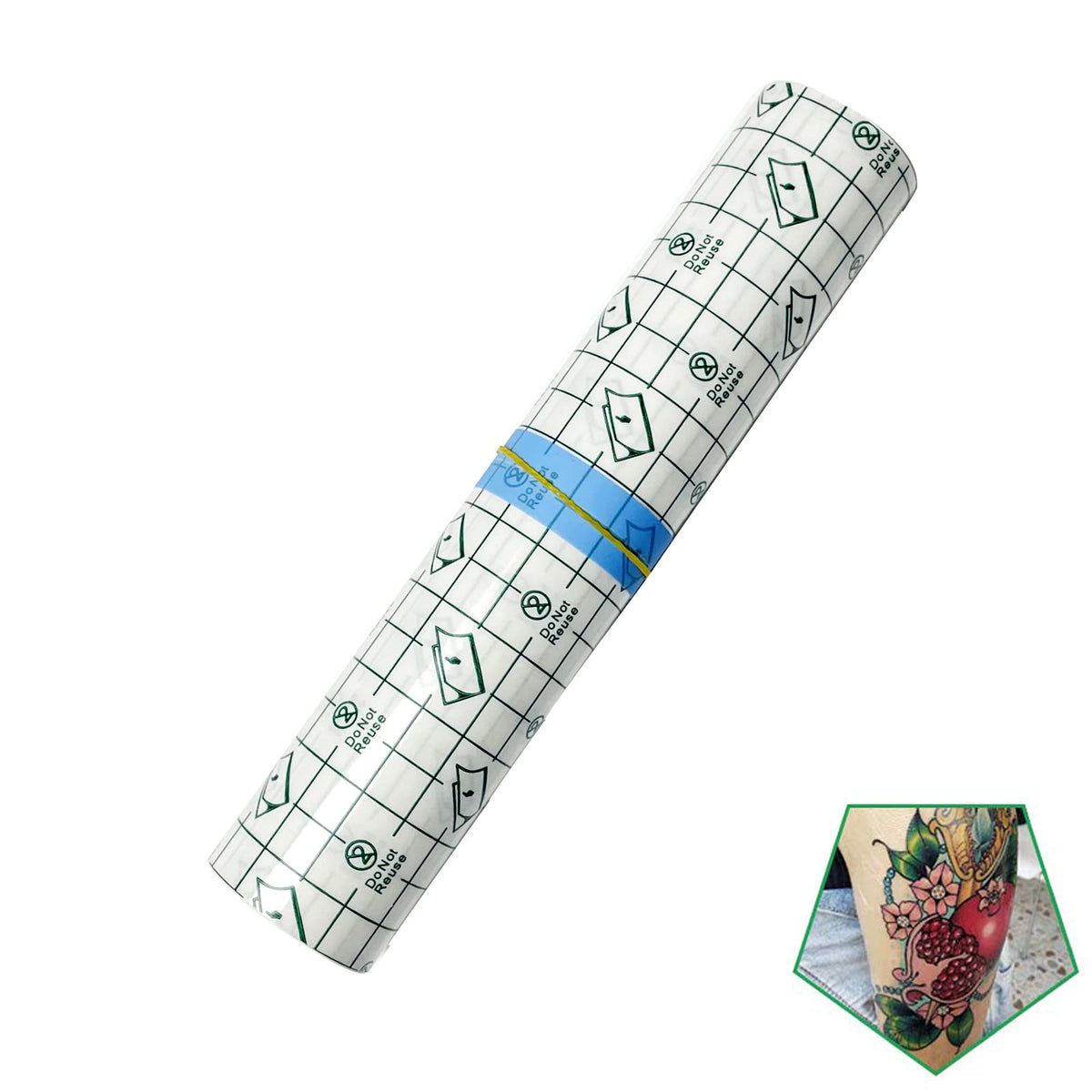 Flatoedu banda tatuaje 8x2, protección impermeable para curación inicial.