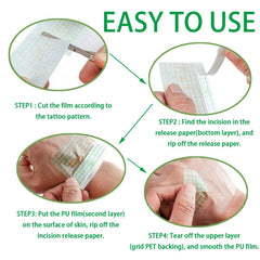 Close-up of Flatoedu bandage roll showing the transparent film and secure adhesion