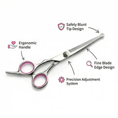 FLCJYLJXF bikini trimmer with ergonomic pink grip for precise, comfortable grooming.