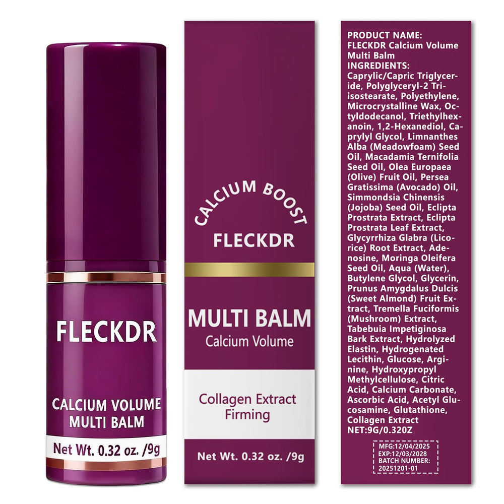 FLECKDR Calcium Multi Balm Stick, formato portable para viaje y trabajo
