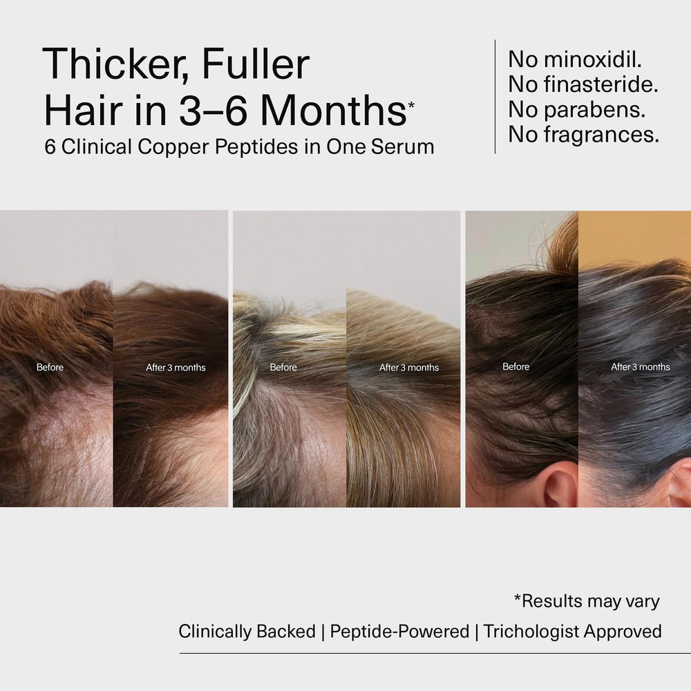 Fléur Bloom peptide blend close-up highlighting hair health benefits.