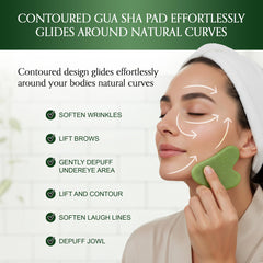 Flexfinity Authentic Jade Stone highlighting natural coolness for puffiness calm