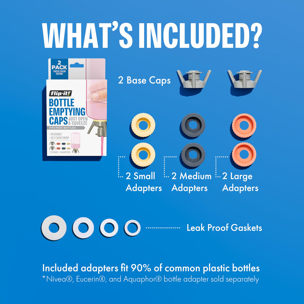 Flip-It! adapter small 24mm fits compact containers for last-drops access.