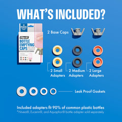 Flip-It! adapter small 24mm fits compact containers for last-drops access.