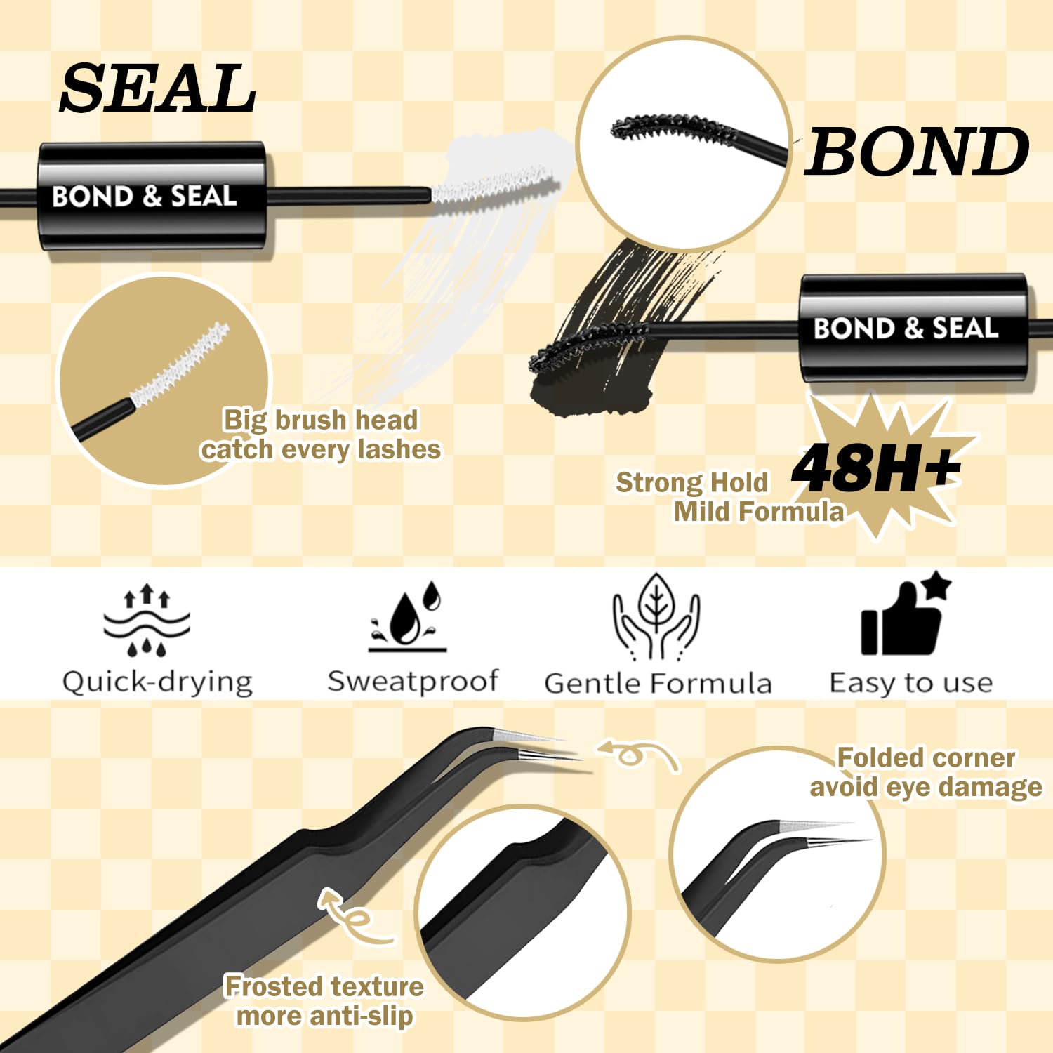 FLOMAZE Precision tweezers and applicator for easy placement