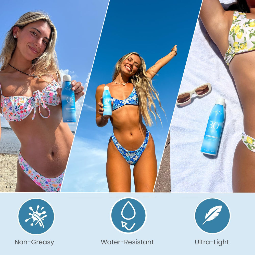 Florida Glow travel-friendly 2-pack display for easy vacation sun care.