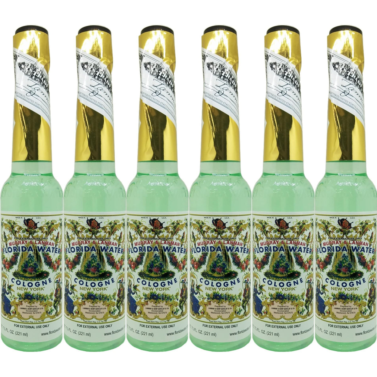 Florida Water Lanman Kemp bottle front view highlights a refreshing fragrance for daily use