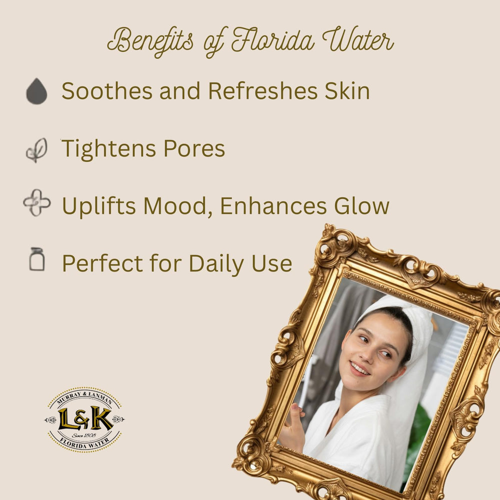 Florida Water splash used as a body refresher for quick refreshment