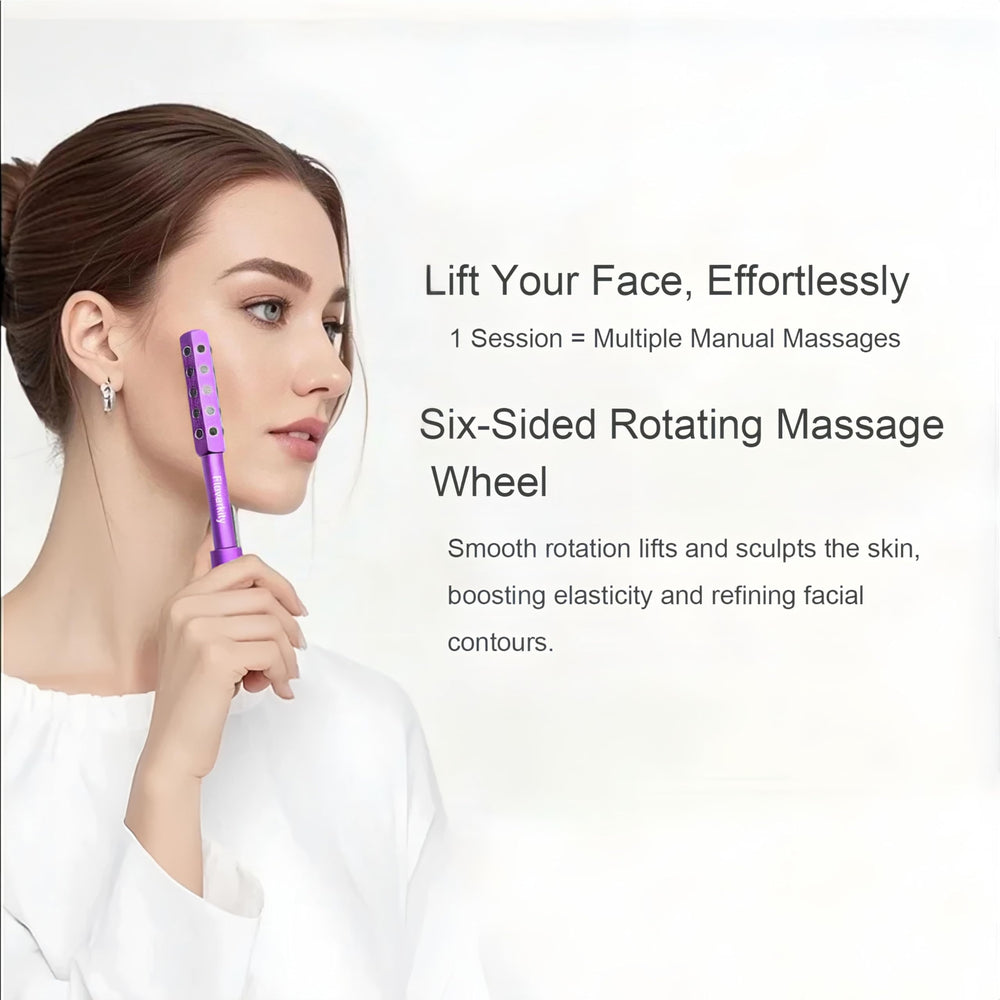Floverkity Beauty Sculptor Roller promotes smoothing and contouring around eyes and jawline.