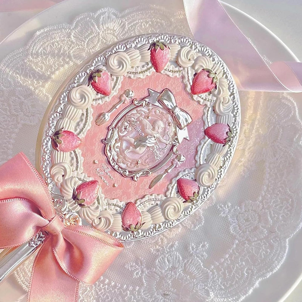 Flower Knows rococo-inspired decoration on vintage-style mirror