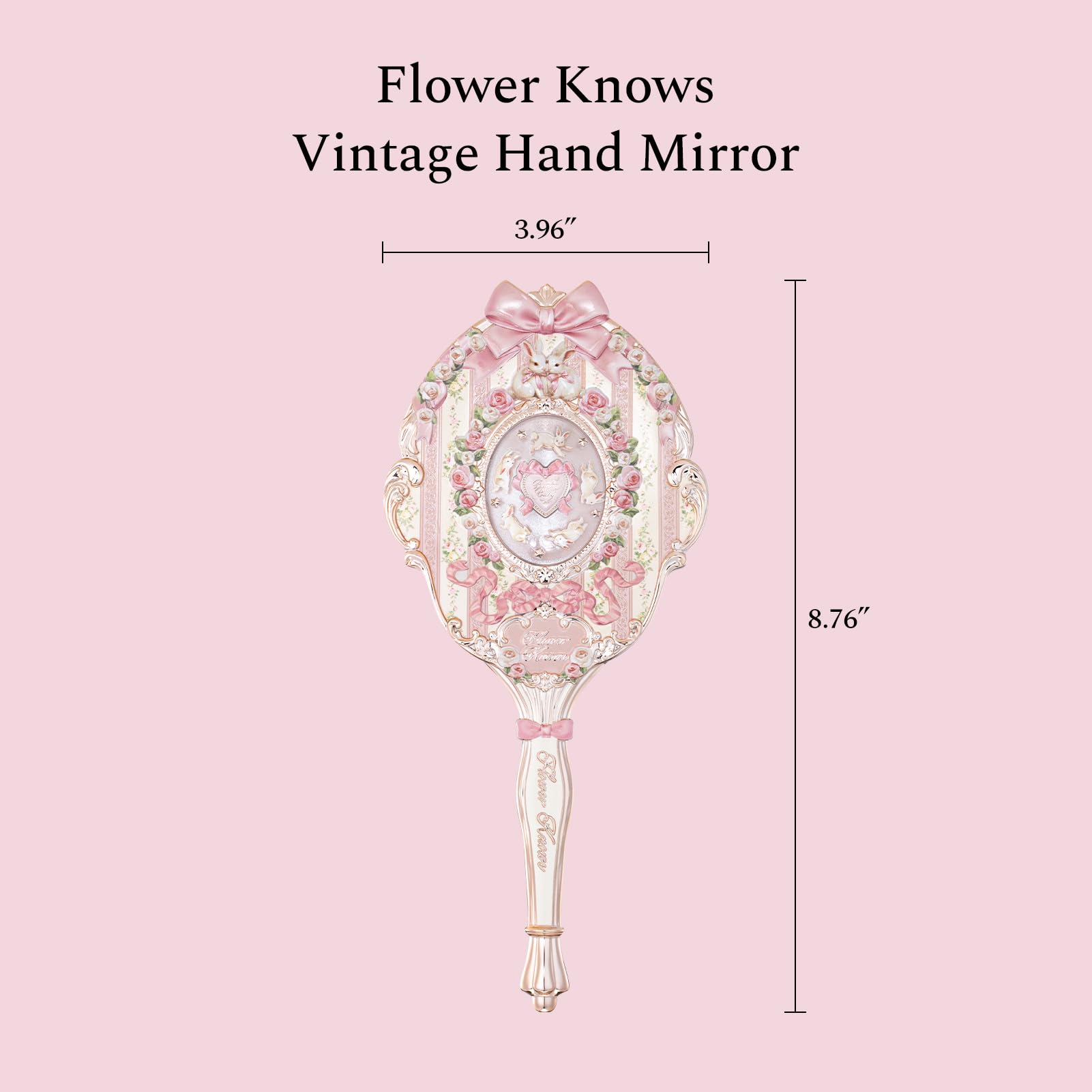 Flower Knows vintage princess mirror with confectionery-inspired details and elegant charm.