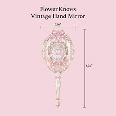 Flower Knows vintage princess mirror with confectionery-inspired details and elegant charm.