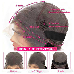 Flower Shadow Brazilian hair wig with 210 density for full volume and bounce.
