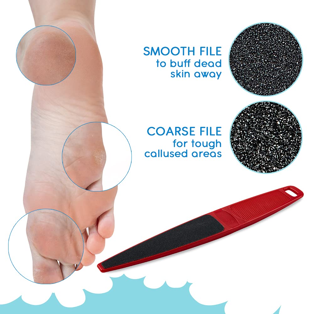 Flowery Original Foot File waterproof design suitable for shower use.