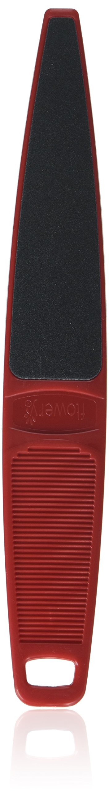 Flowery Original Swedish Clover Red foot file handle showcases durable design for lasting use.