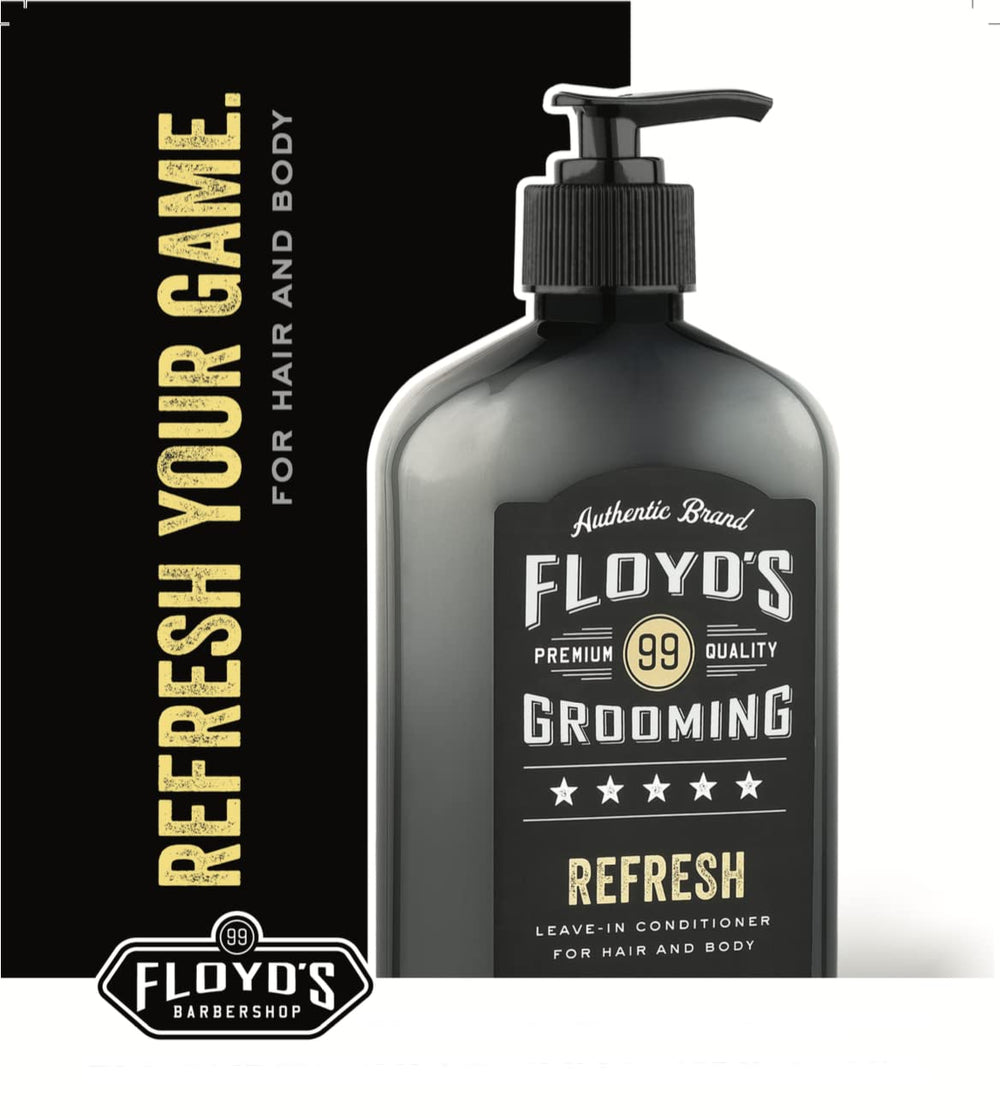 Floyd's 99 Refresh Acondicionador – etiqueta frontal destacando protección de color y desenredo