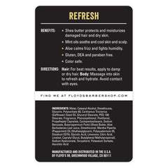 Floyd's 99 Refresh Acondicionador – vertido de la botella que sugiere acción refrescante y calmante