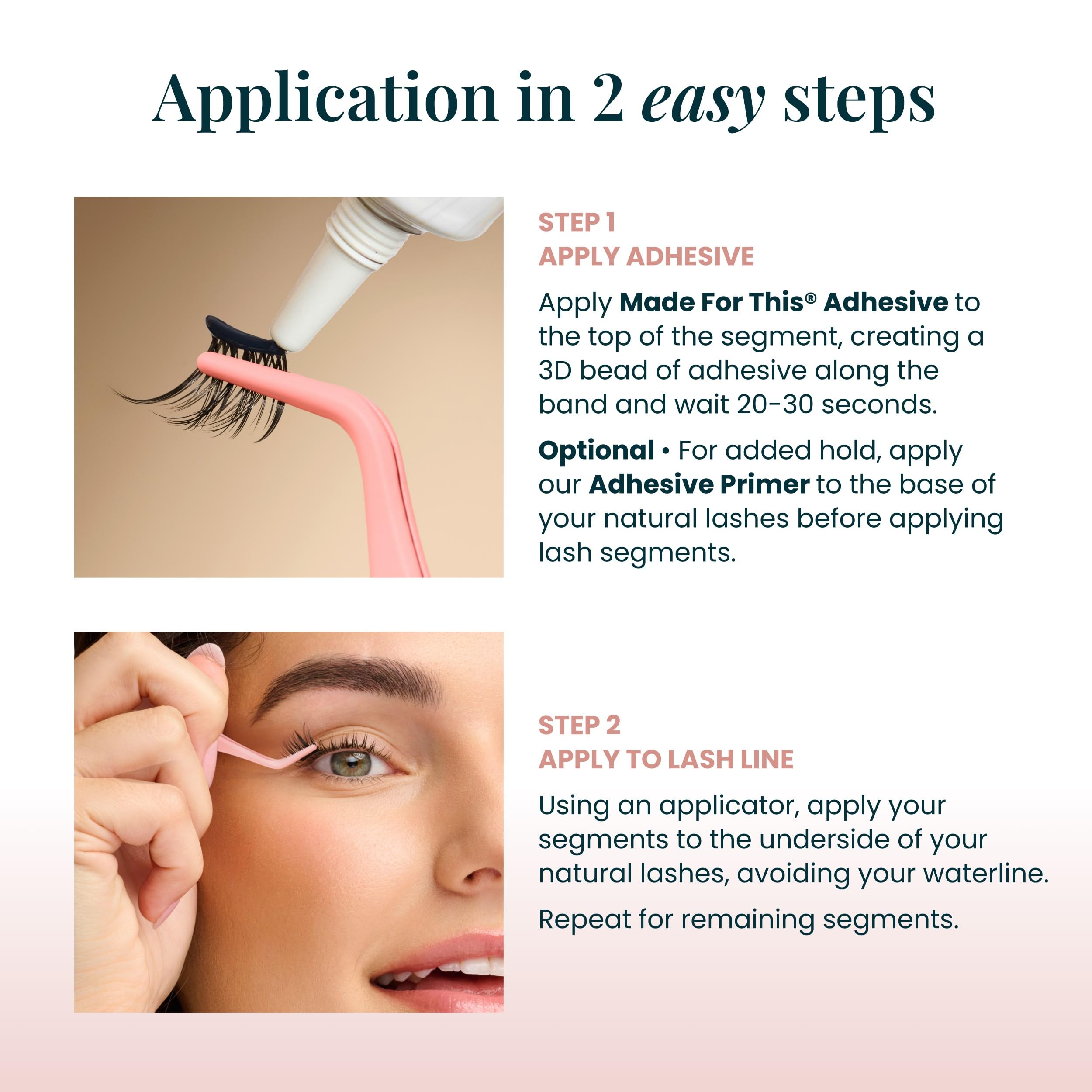 FlutterHabit Bestie Lash Clusters packaging display highlights a six-set kit.