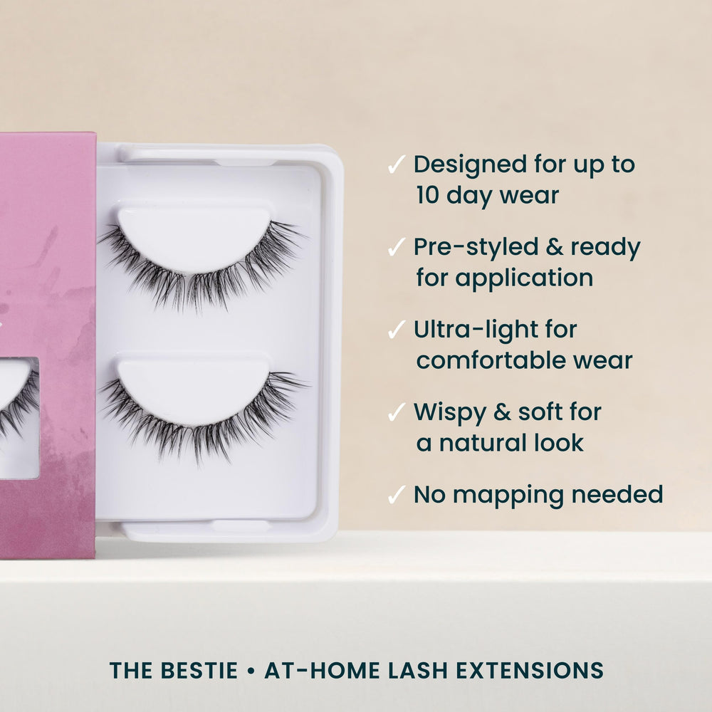 FlutterHabit Bestie Lashes wear demonstration hints up to 10 days.