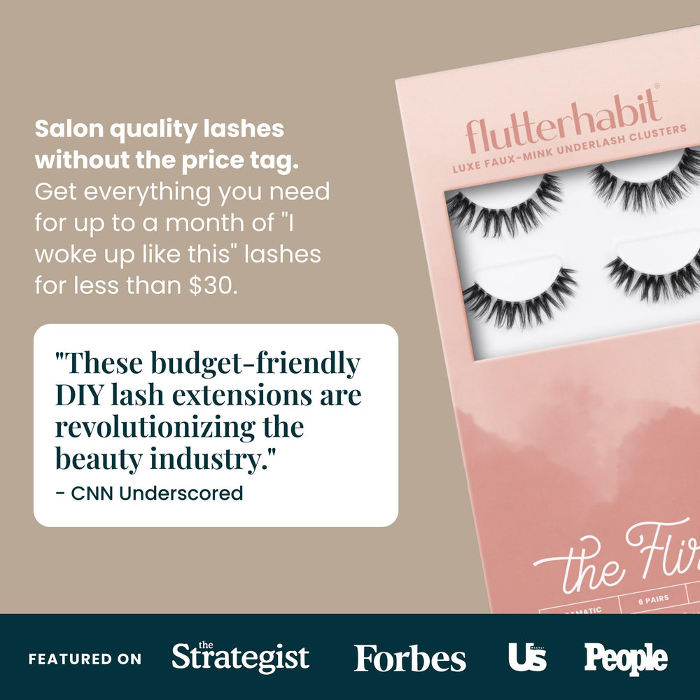 FlutterHabit The Flirt pairs with Made for This Adhesive for longer hold.