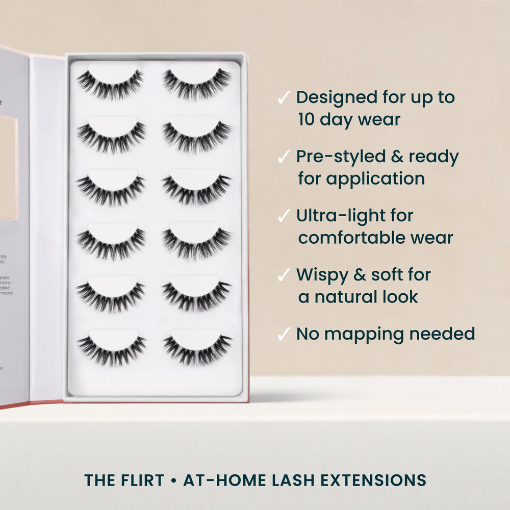 FlutterHabit The Flirt premium materials blend with natural lashes for seamless finish.