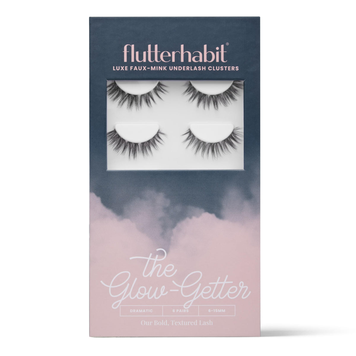 FlutterHabit Glow-Getter six-set kit in packaging for at-home lash glam
