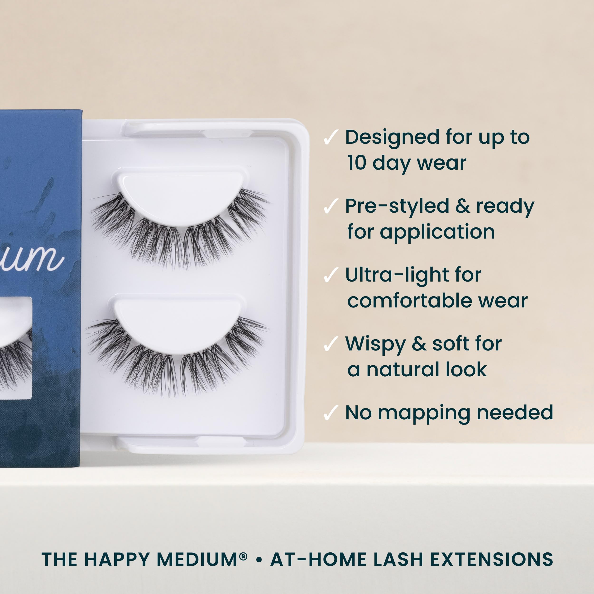 FlutterHabit The Happy Medium close up feather light lashes