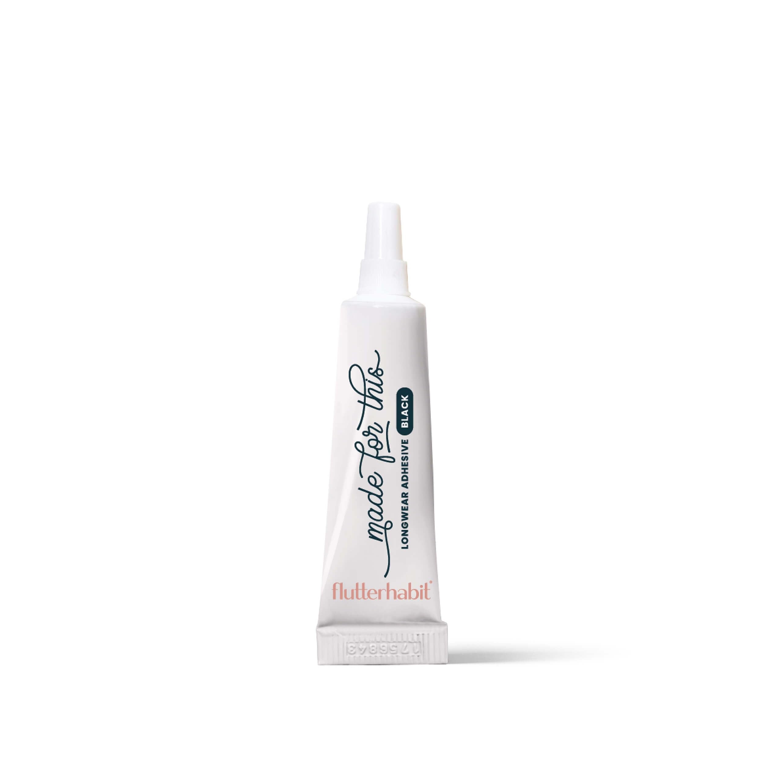 FlutterHabit Made for This adhesive in black bottle offers bold eyeliner-like lash hold.