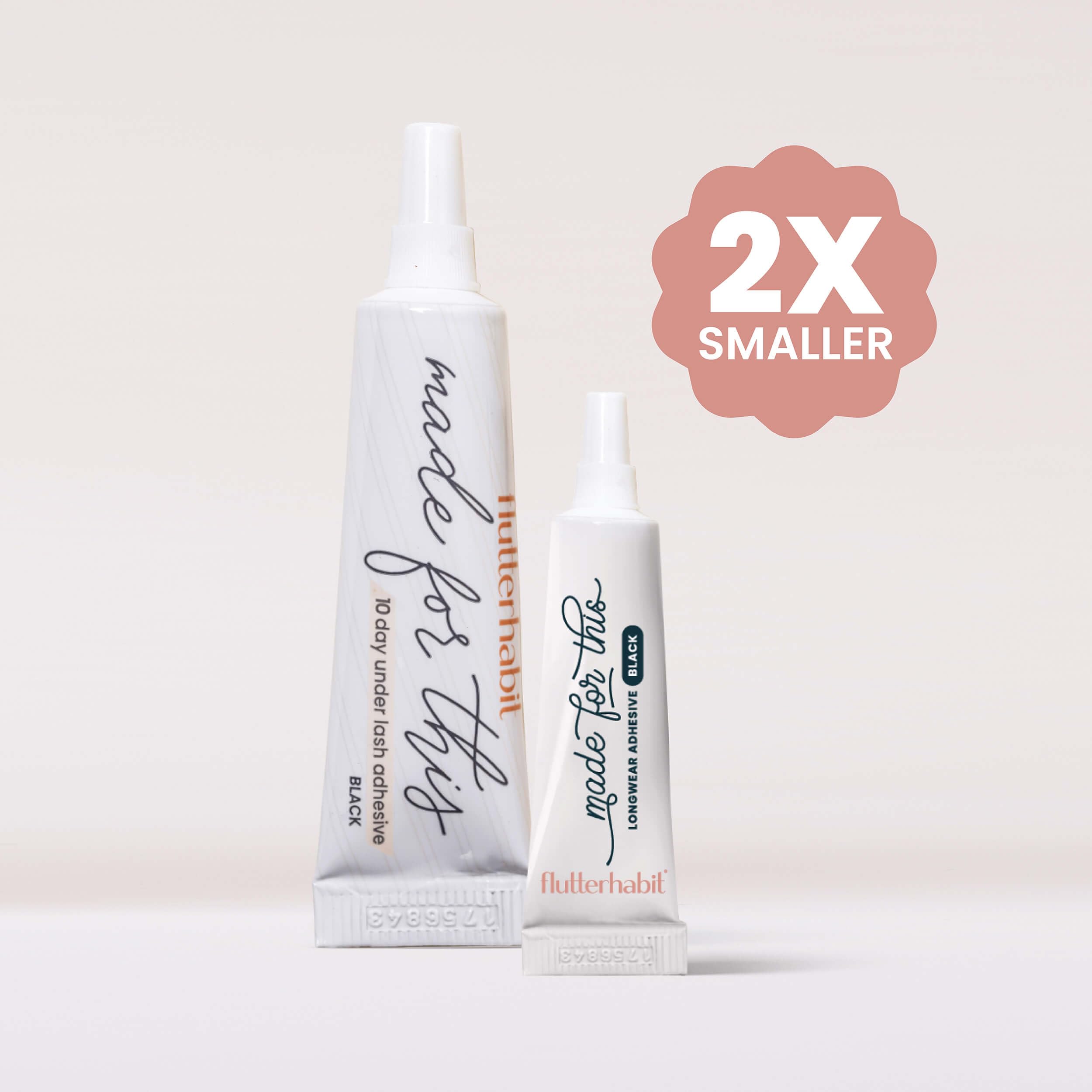 FlutterHabit Made for This adhesive in clear bottle delivers natural lash wear.