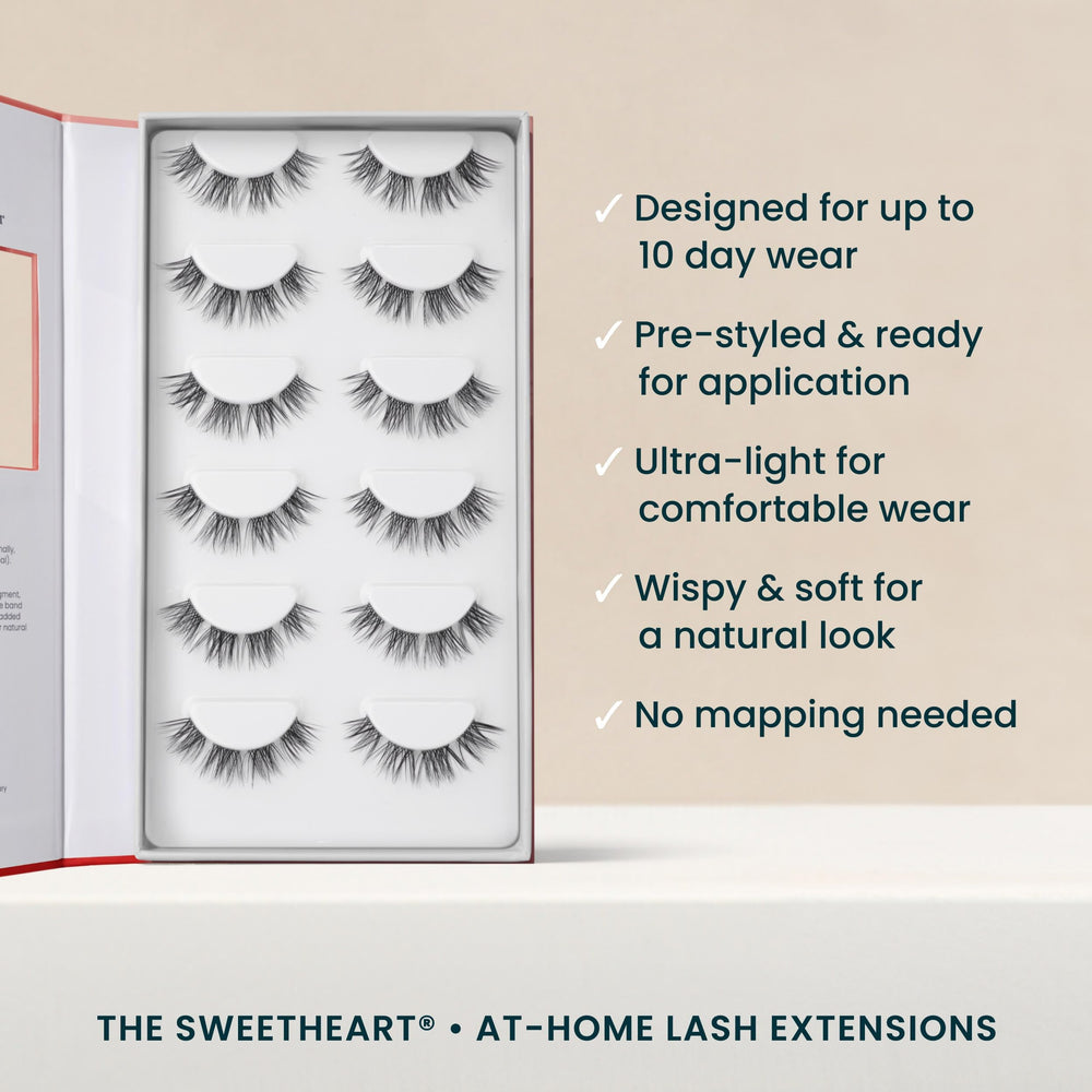 Premium materials of FlutterHabit Sweetheart lash clusters