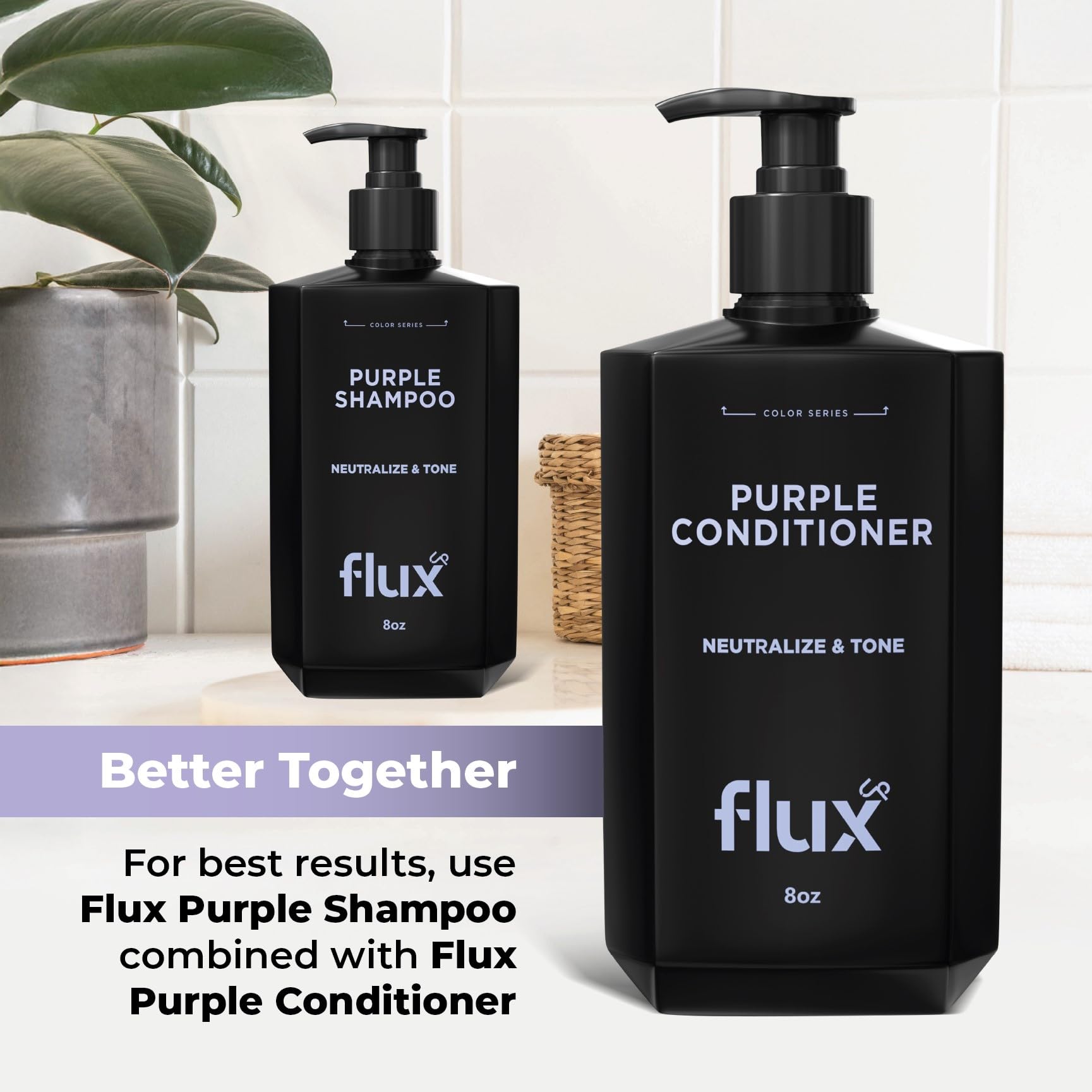 FLUX UP tratamiento suave para cabello teñido, manteniendo brillo y tono.