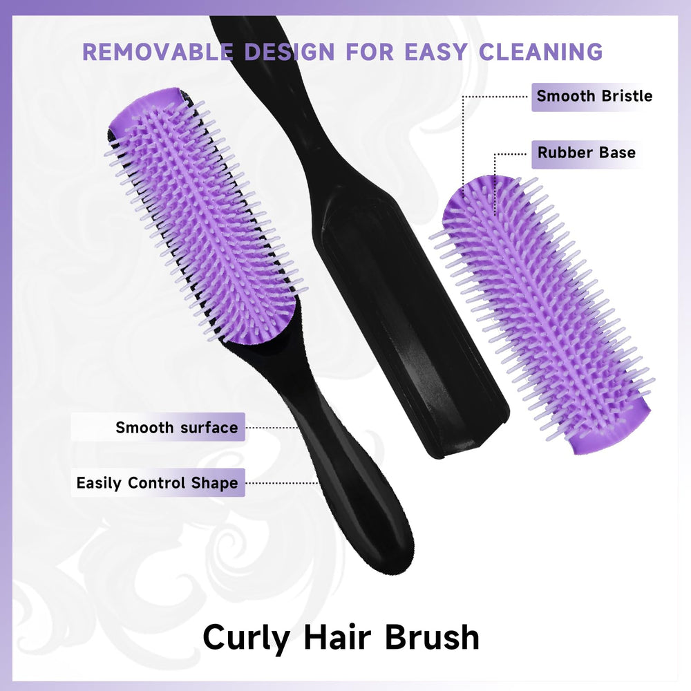 FlyLanyards bristle brush smooths hair and reduces static.
