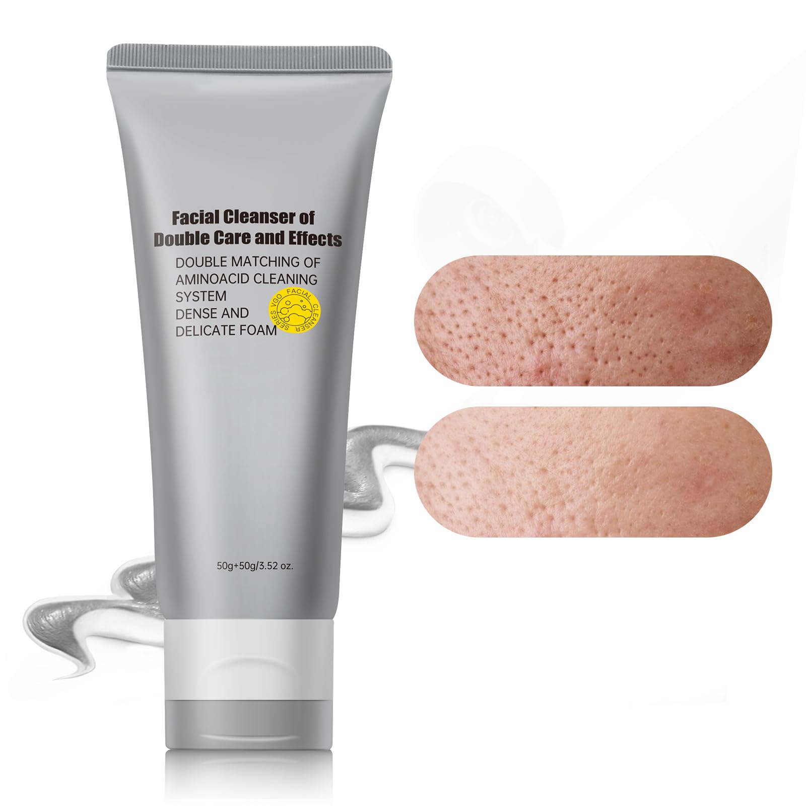 FLYLEAF limpiador facial exfoliante suave para poros limpios.