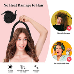 Flylipu no-heat curling design shown, gentle on hair
