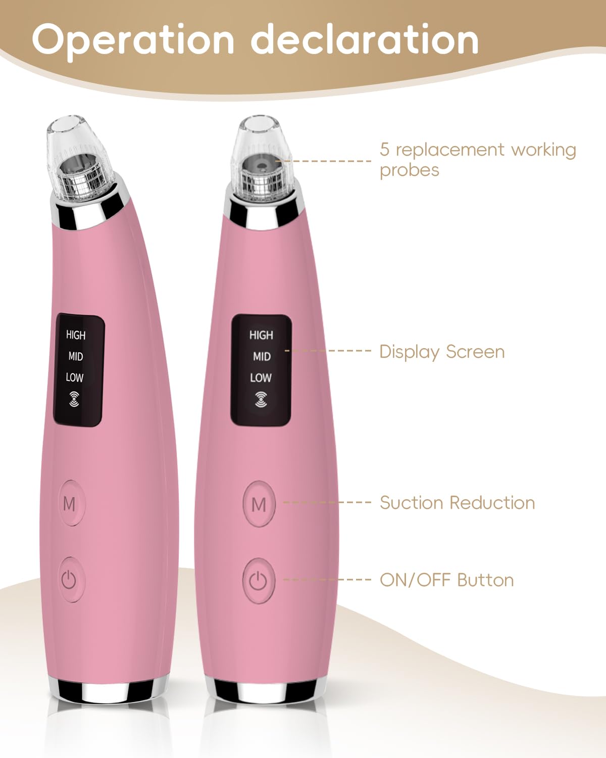 FLYMOOO three suction levels customize your at-home skincare routine.