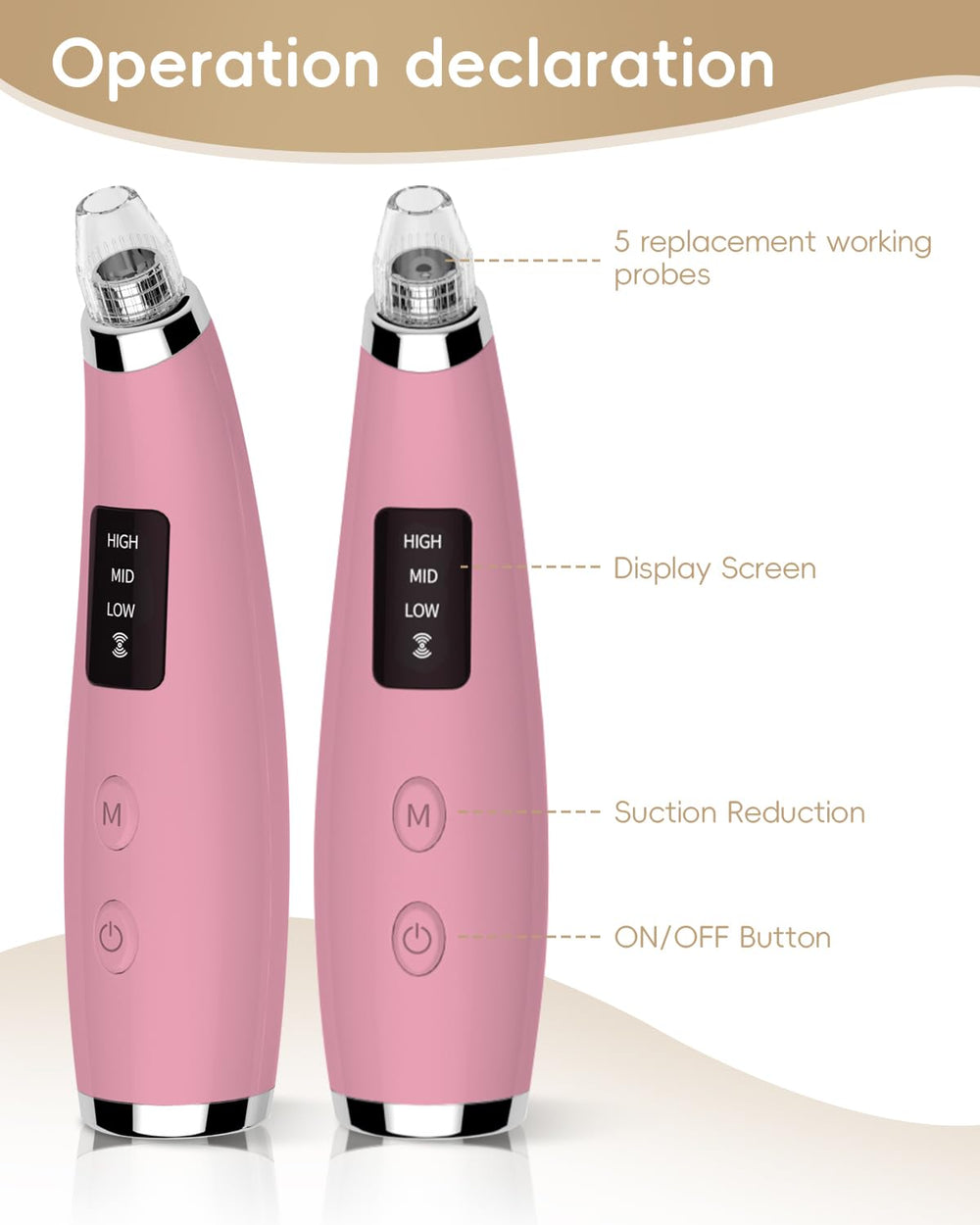 FLYMOOO three suction levels customize your at-home skincare routine.