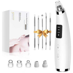 FLYMOOO blackhead vacuum assembly view for customizable facial cleansing.