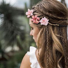 Diadema floral Flyouthe con colores variados, cómodo y ligero para todo el día.