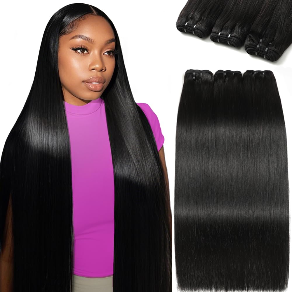 FMIDKOU 12A Brazilian hair bundles 20-inch straight for seamless sew-in