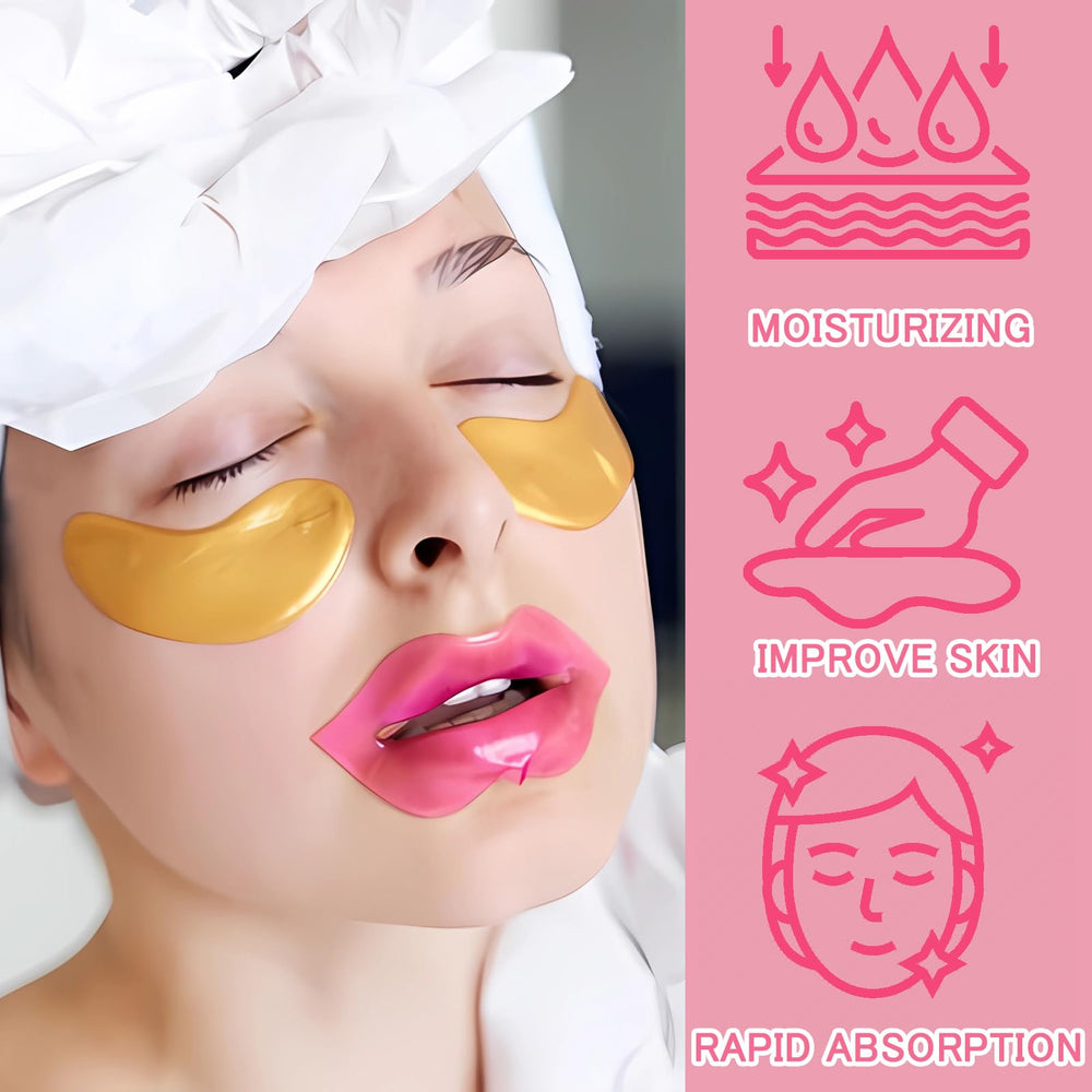 Fnolecy parches ojos 24K oro: mirada más fresca y descansada