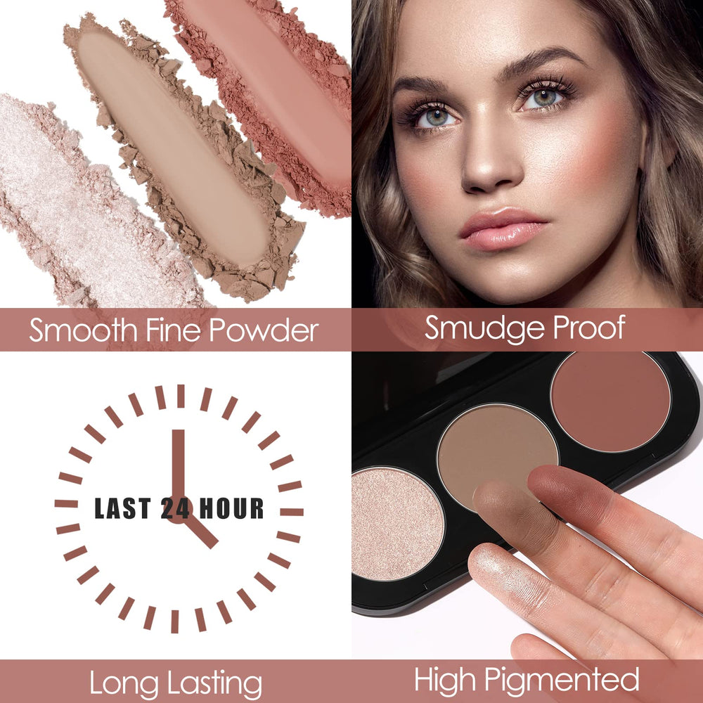 Iluminador FO­CALLURE con brillo suave para glow duradero en pómulos.