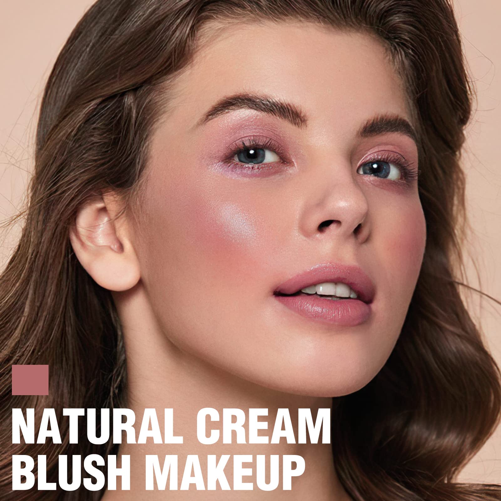 FOCALLURE Rose Flush Stick swatch shows creamy texture and even payoff.
