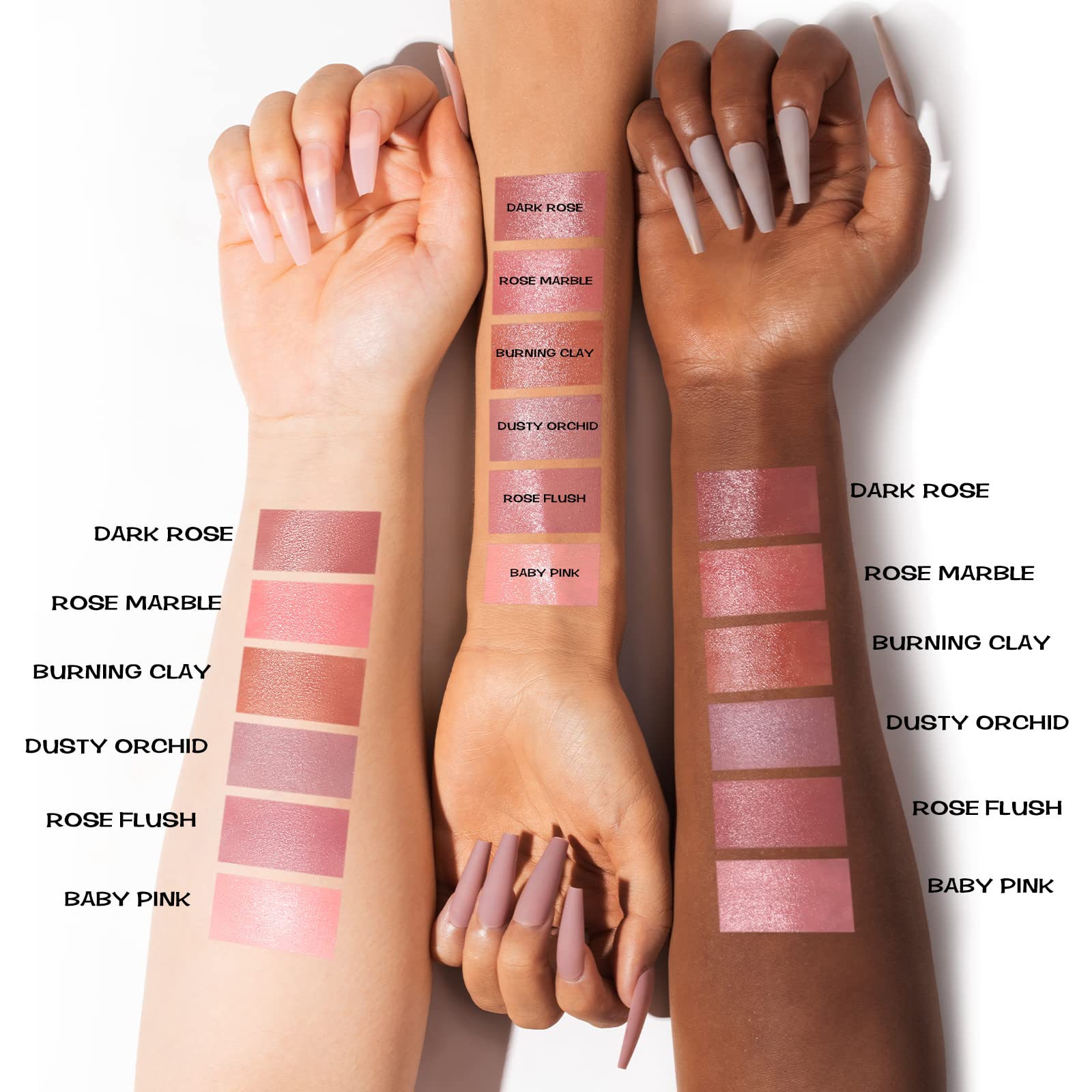 FOCALLURE Rose Flush Stick long-wear formula withstands daily activity and sweat.