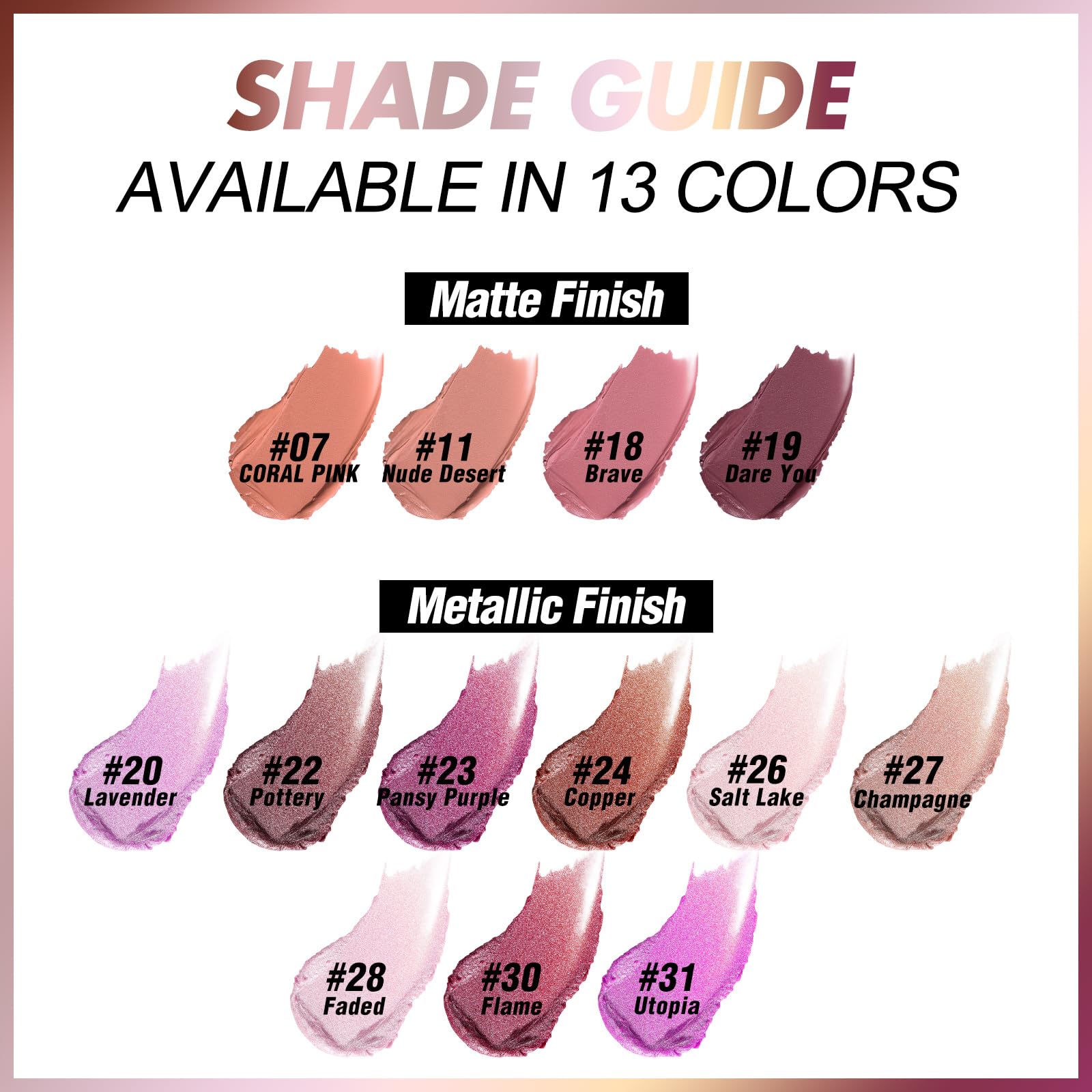 FOCALLURE Barra de labios Ultra Chic empaque elegante para llevar con comodidad.