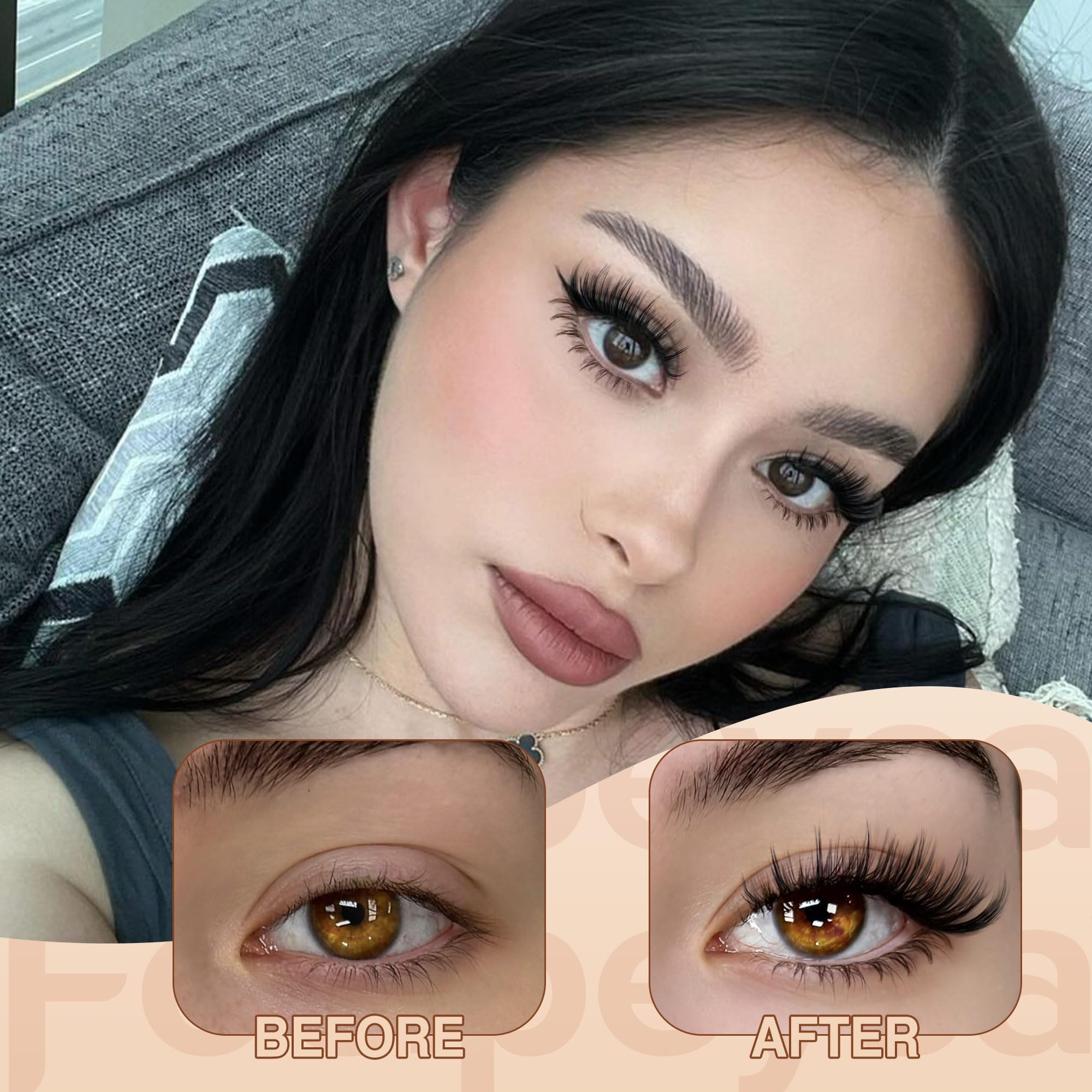 Focipeysa at home lash makeover setup for easy application