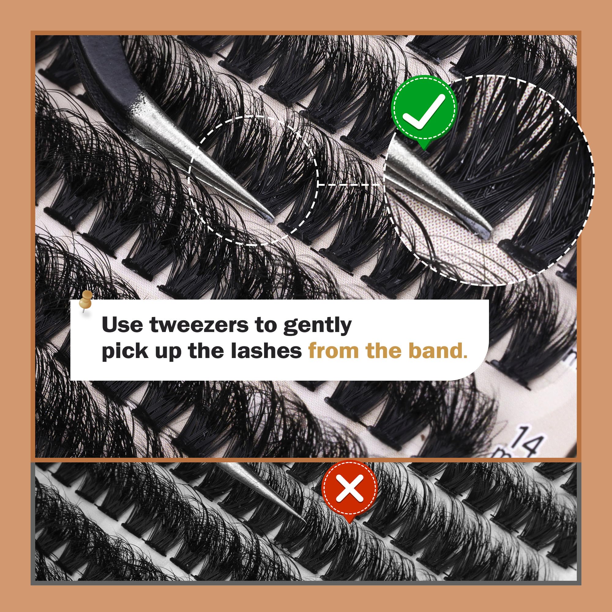 Focipeysa beginner-friendly DIY lashes that blend with natural lashes.