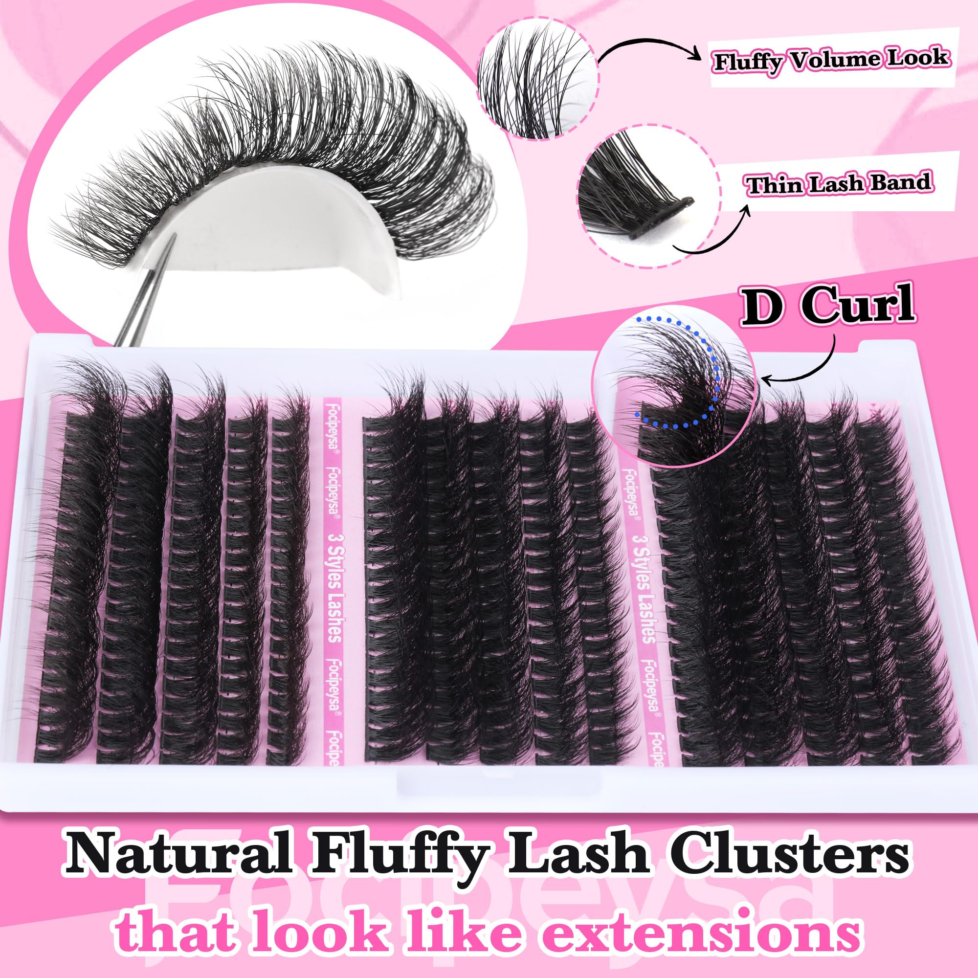Focipeysa cat-eye application demonstration with silk clusters