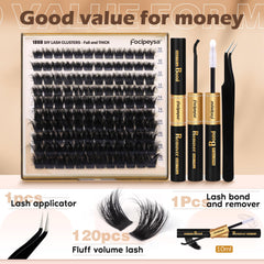 Focipeysa cluster-lashes-10-18mm enable customizable volume looks.